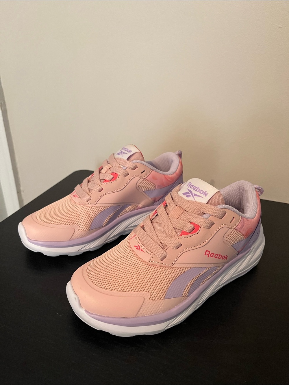 Reebok Kids Pink and Lavender Lightweight Sneakers